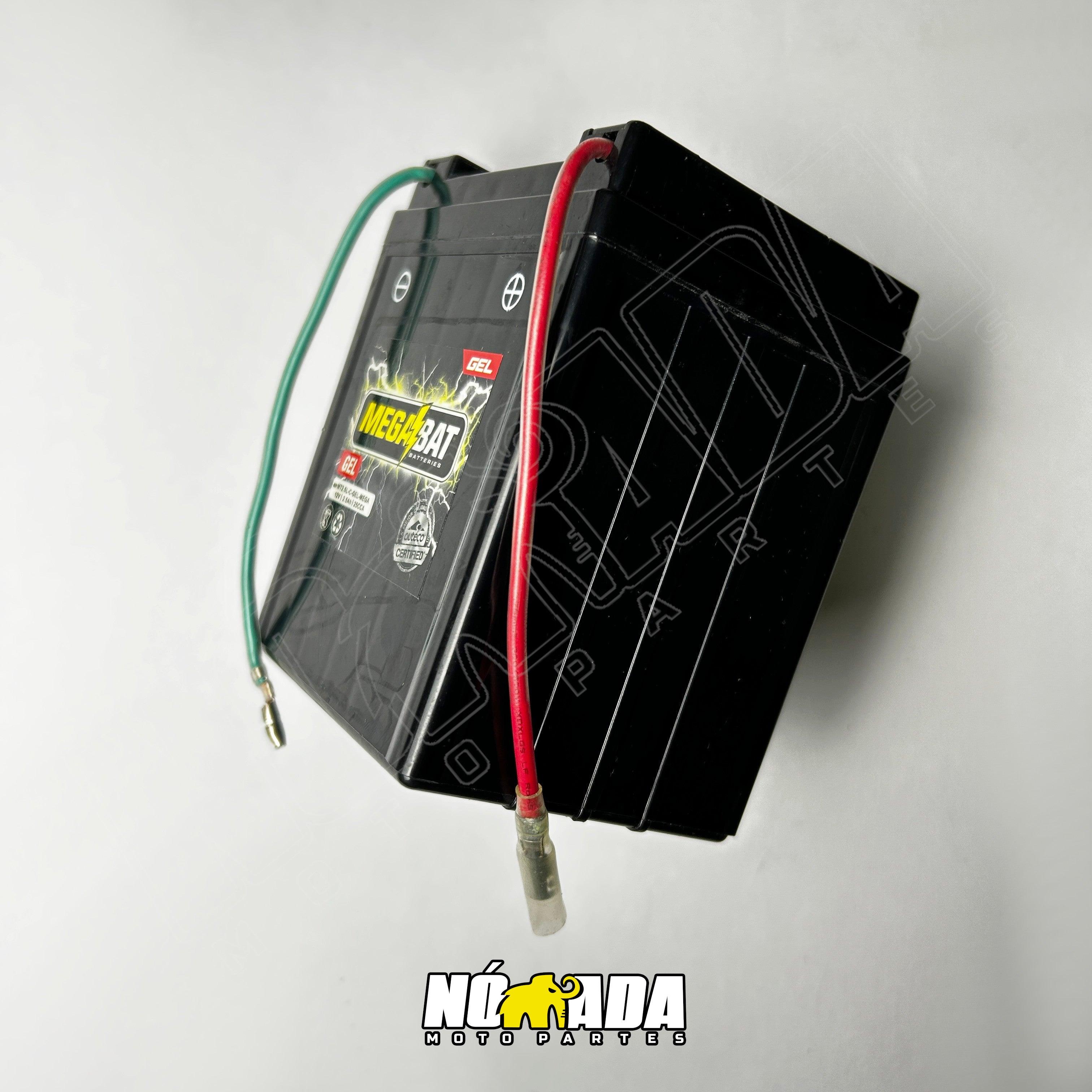 BATERIA UNIVERSAL MEGABAT GEL MT2.5LC 12 V 2,5AH NOMADA MOTOPARTES