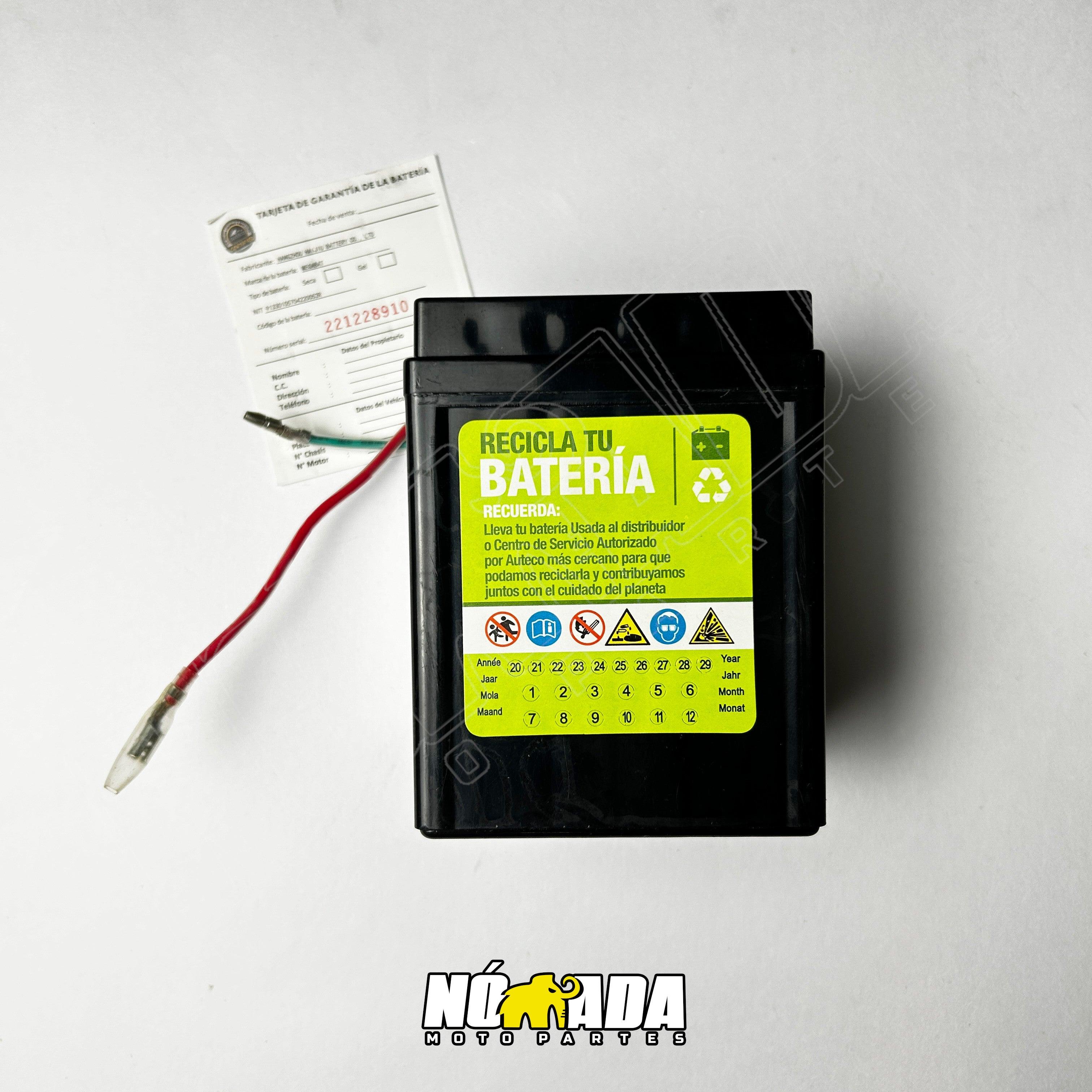 BATERIA UNIVERSAL MEGABAT GEL MT2.5LC 12 V 2,5AH NOMADA MOTOPARTES