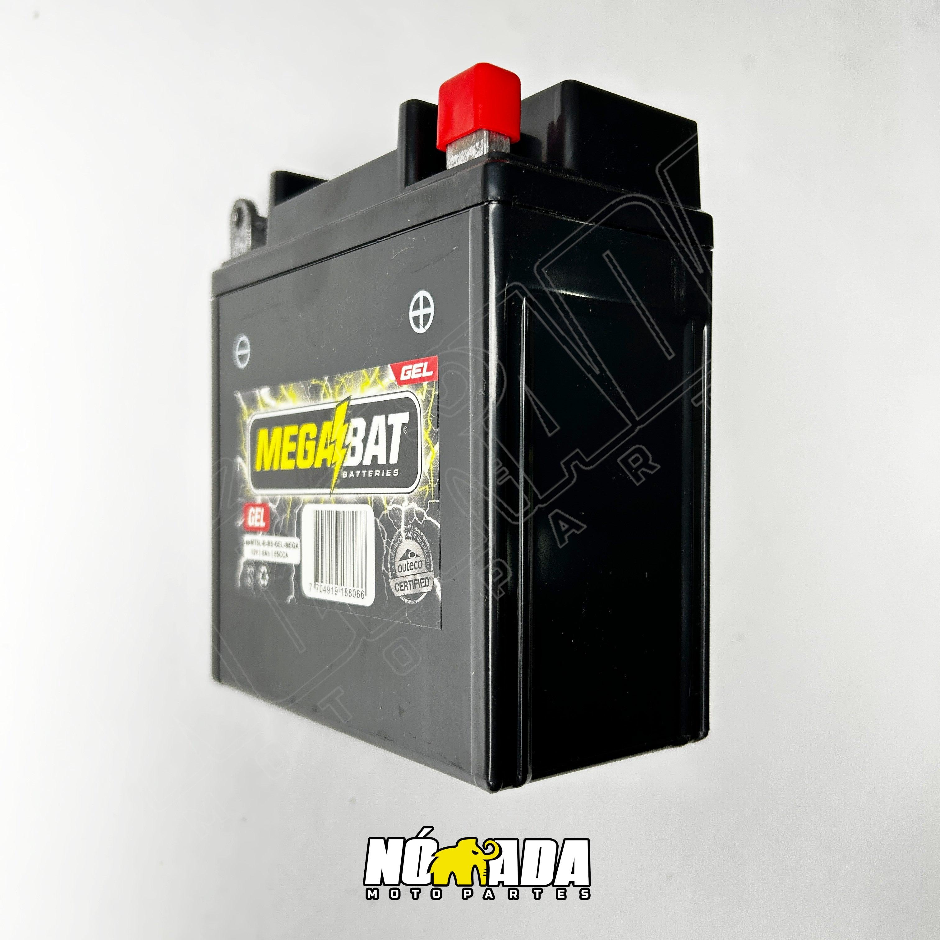 BATERIA UNIVERSAL MEGABAT GEL MT5LB BS 12 V 5AH NOMADA MOTOPARTES
