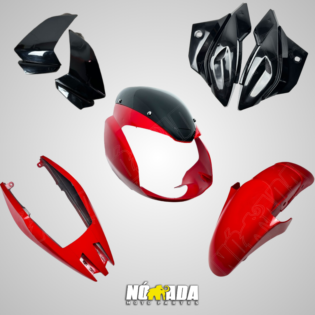 KIT PLASTICO PULSAR 200-220 NOMADA MOTO PARTES