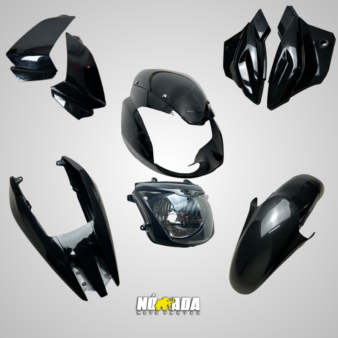 KIT PLASTICO PULSAR 200-220 NOMADA MOTO PARTES