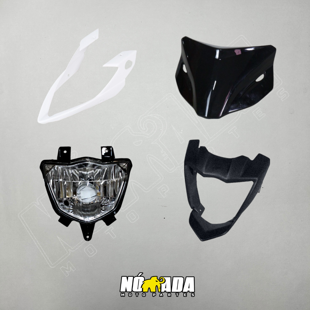 CARENAJE COMPLETO CON FAROLA YAMAHA XTZ 150 NOMADA MOTO PARTES