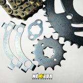 KIT DE ARRASTRE BAJAJ DISCOVER 135 CASARELLA CADENA REFORZADA