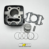 KIT CILINDRO PISTON KTL TVS APACHE RTR 200 4V / 200 FI NOMADA MOTOPARTES