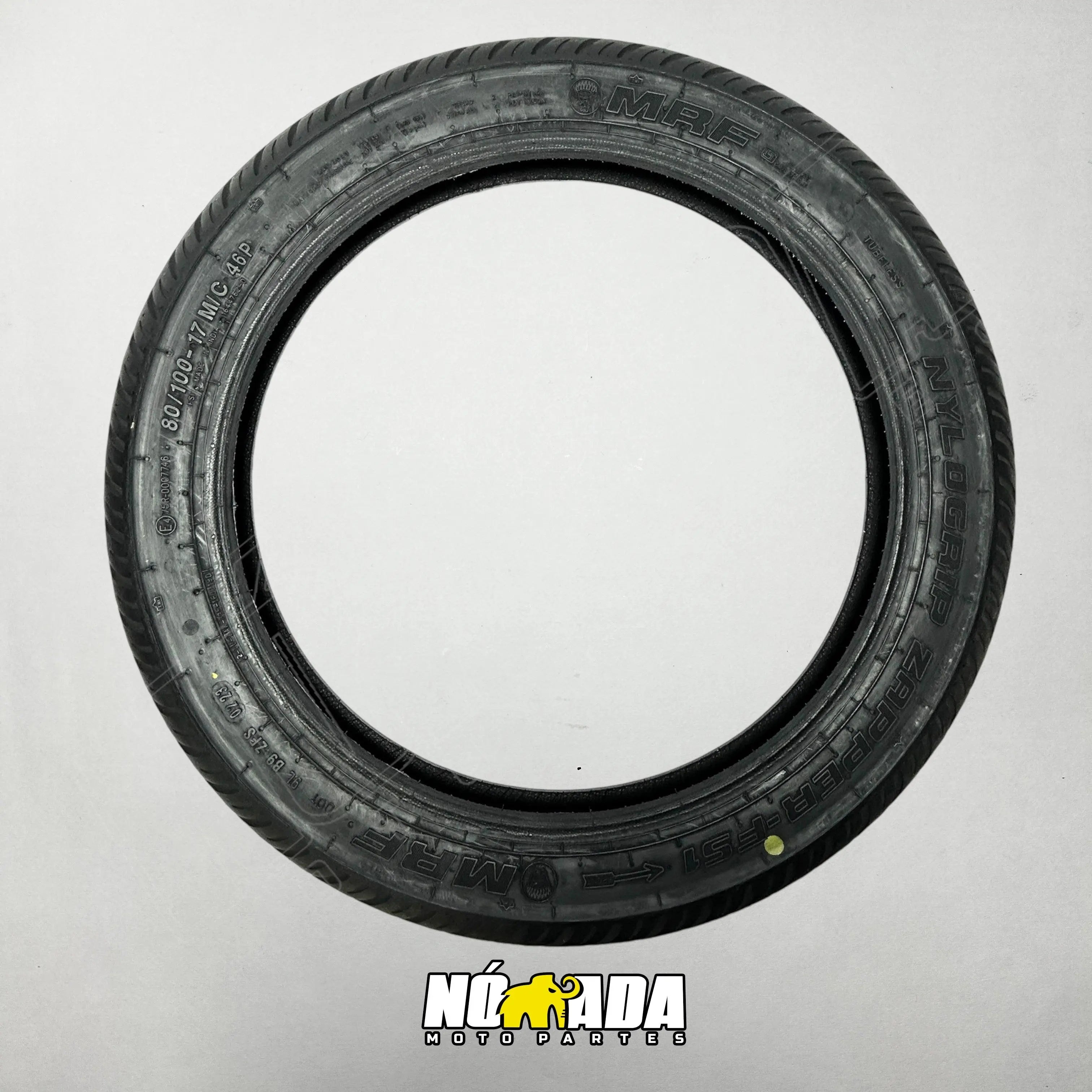 Llanta MRF 80/100-17 Zapper FS TL NOMADA