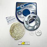 KIT DE ARRASTRE YAMAHA SZR 160 6 HUECOS NOMADA MOTOPARTES
