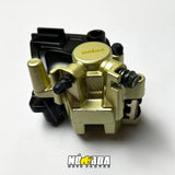 CALIPER MORDAZA DE FRENO TRASERO COMPLETO TVS APACHE 180, 160 4V, 160 FI NOMADA MOTOPARTES