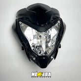 CARENAJE CON FAROLA BAJAJ PULSAR 200 NS NEGRO NOMADA MOTOPARTES