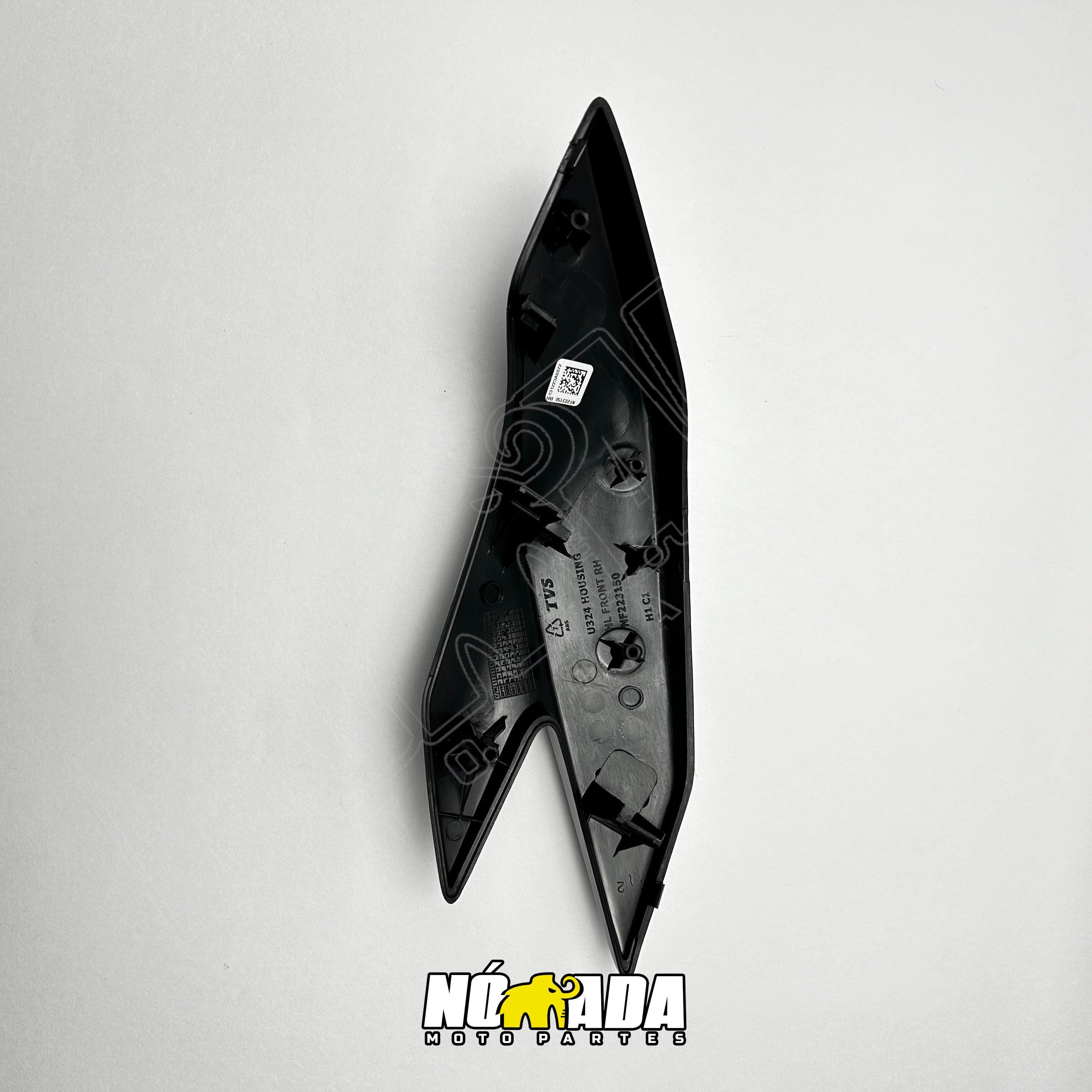 CUBIERTA DE CARENAJE - CACHETE DERECHO TVS APACHE 160 4V - 200 ABS NOMADA MOTOPARTES