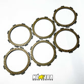 KIT DISCOS DE CLUTCH x6 UNIDADES TVS APACHE RTR 200