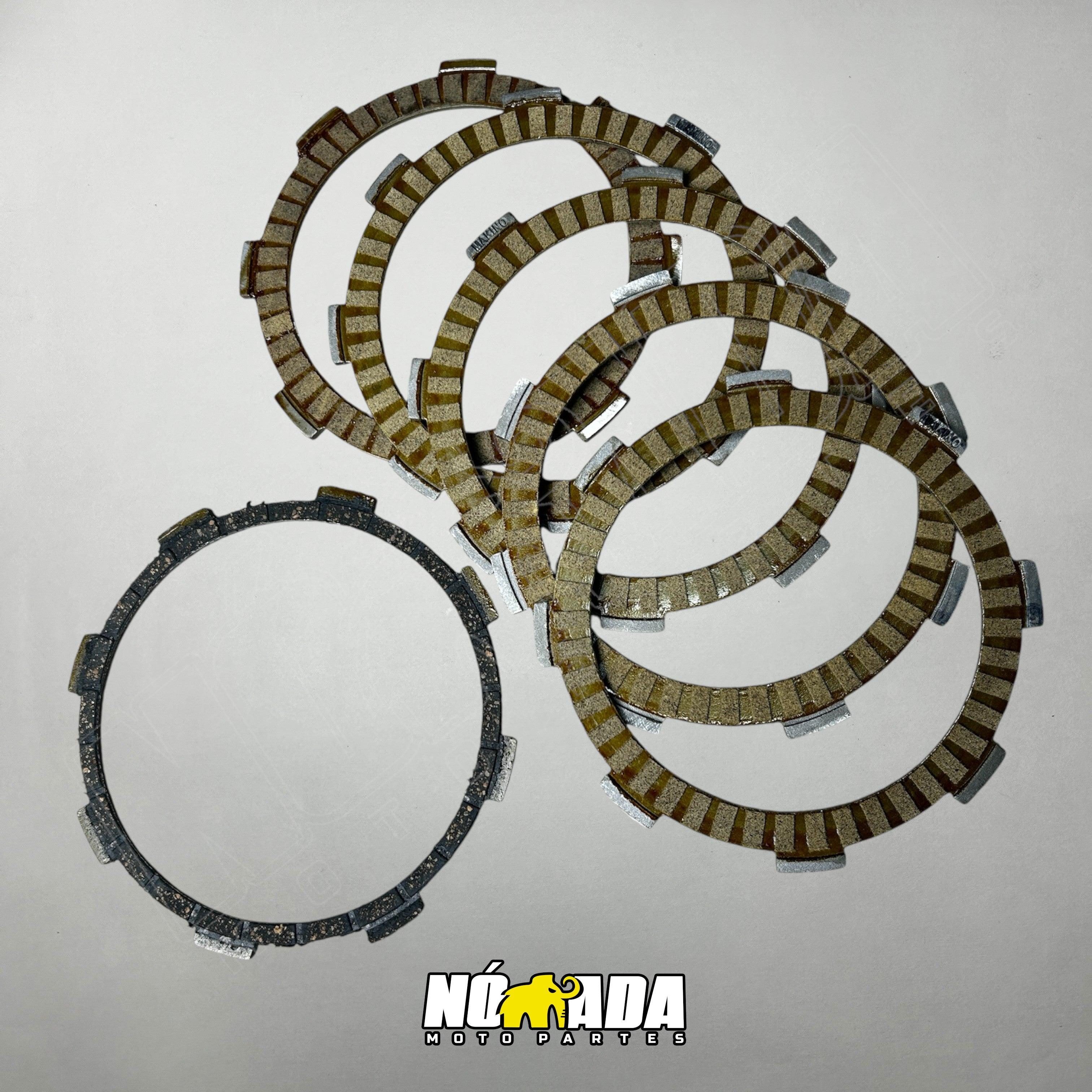DISCO DE CLUTCH KIT X5 BAJAJ PULSAR NS-200 NOMADA MOTOPARTES