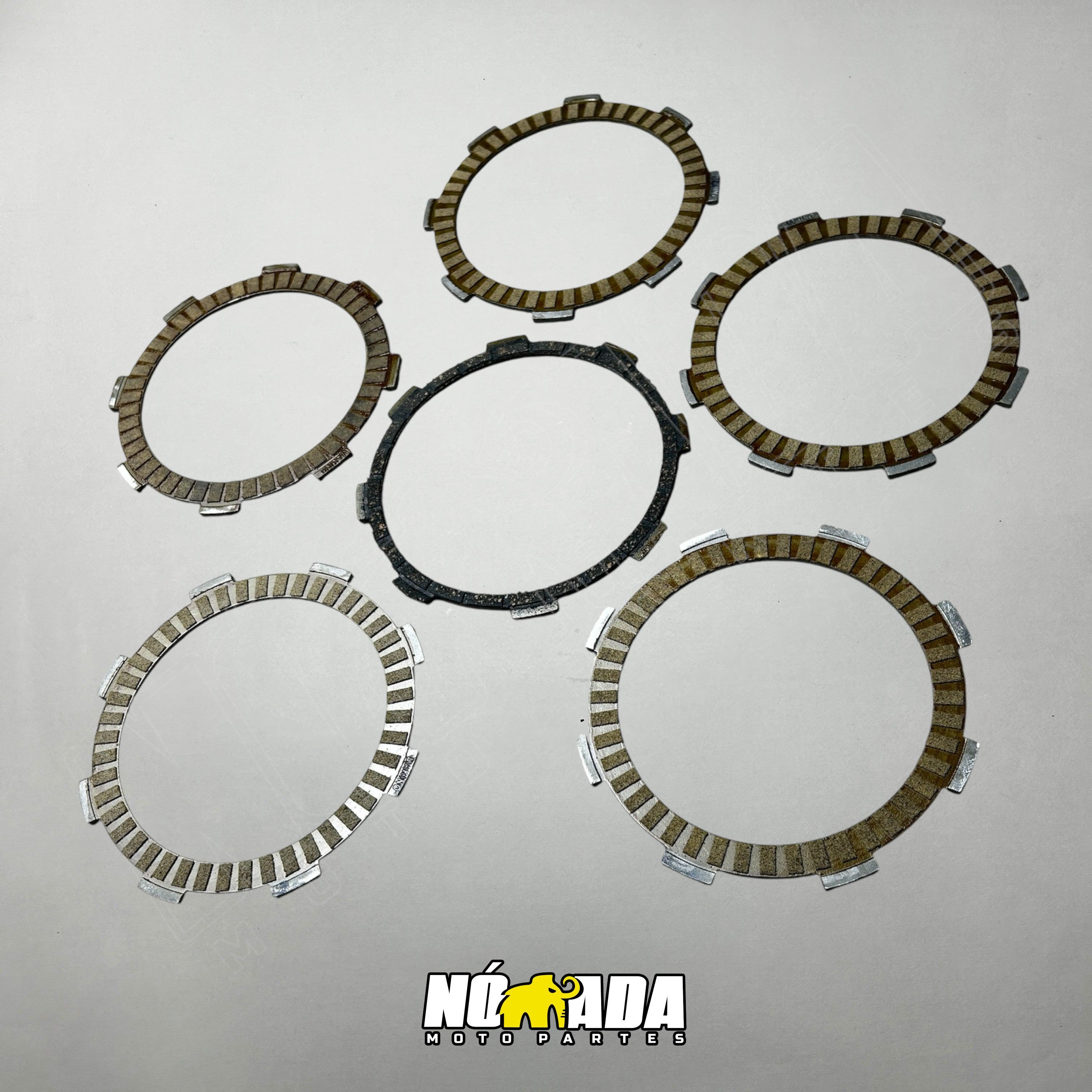 DISCO DE CLUTCH KIT X5 BAJAJ PULSAR NS-200 NOMADA MOTOPARTES