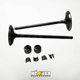 KIT VALVULAS ADMISION Y ESCAPE+ SELLOS BAJAJ PULSAR 180/180UG NOMADA MOTO PARTES