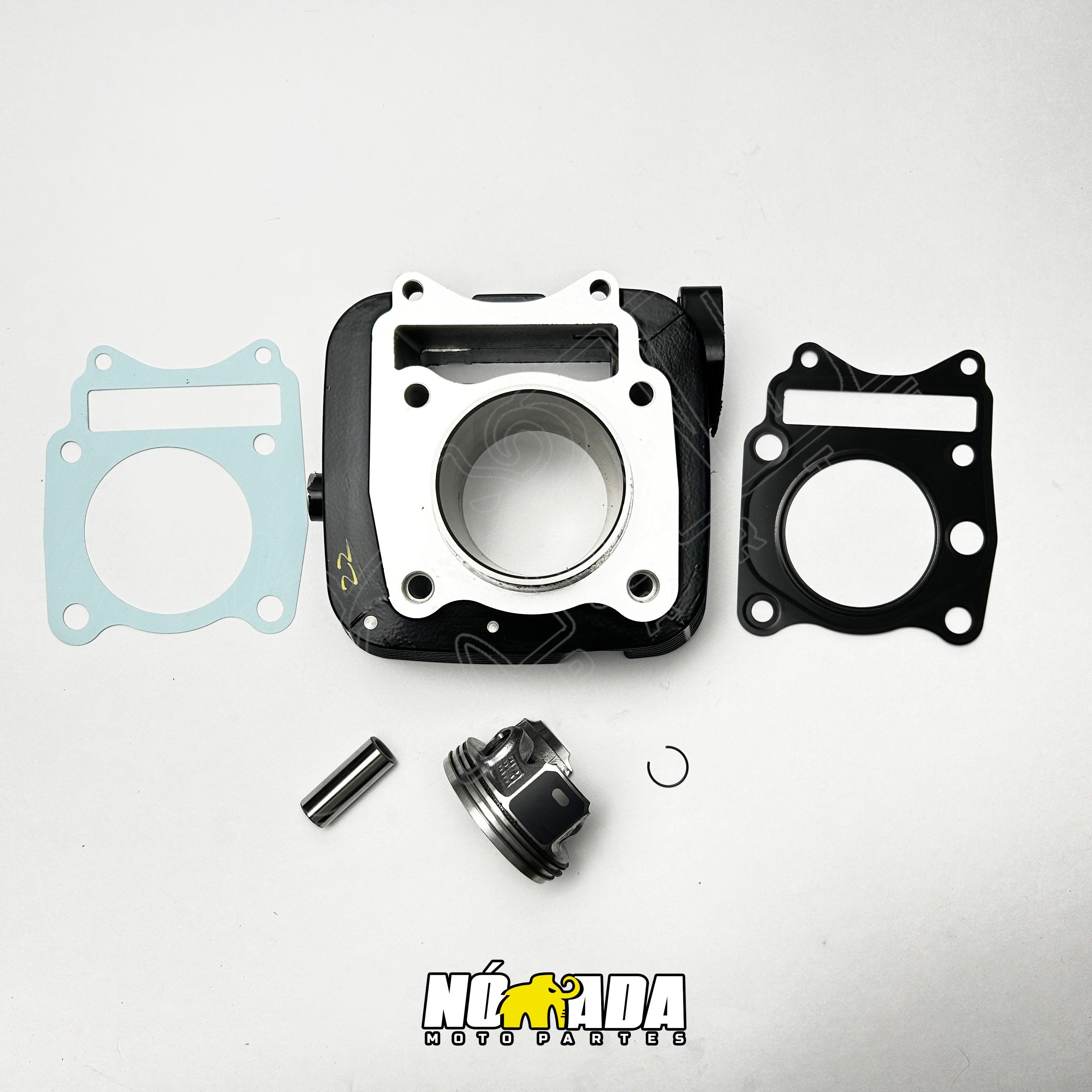 KIT CILINDRO PISTON KTL TVS APACHE 180 RTR ORIGINAL NOMADA MOTOPARTES