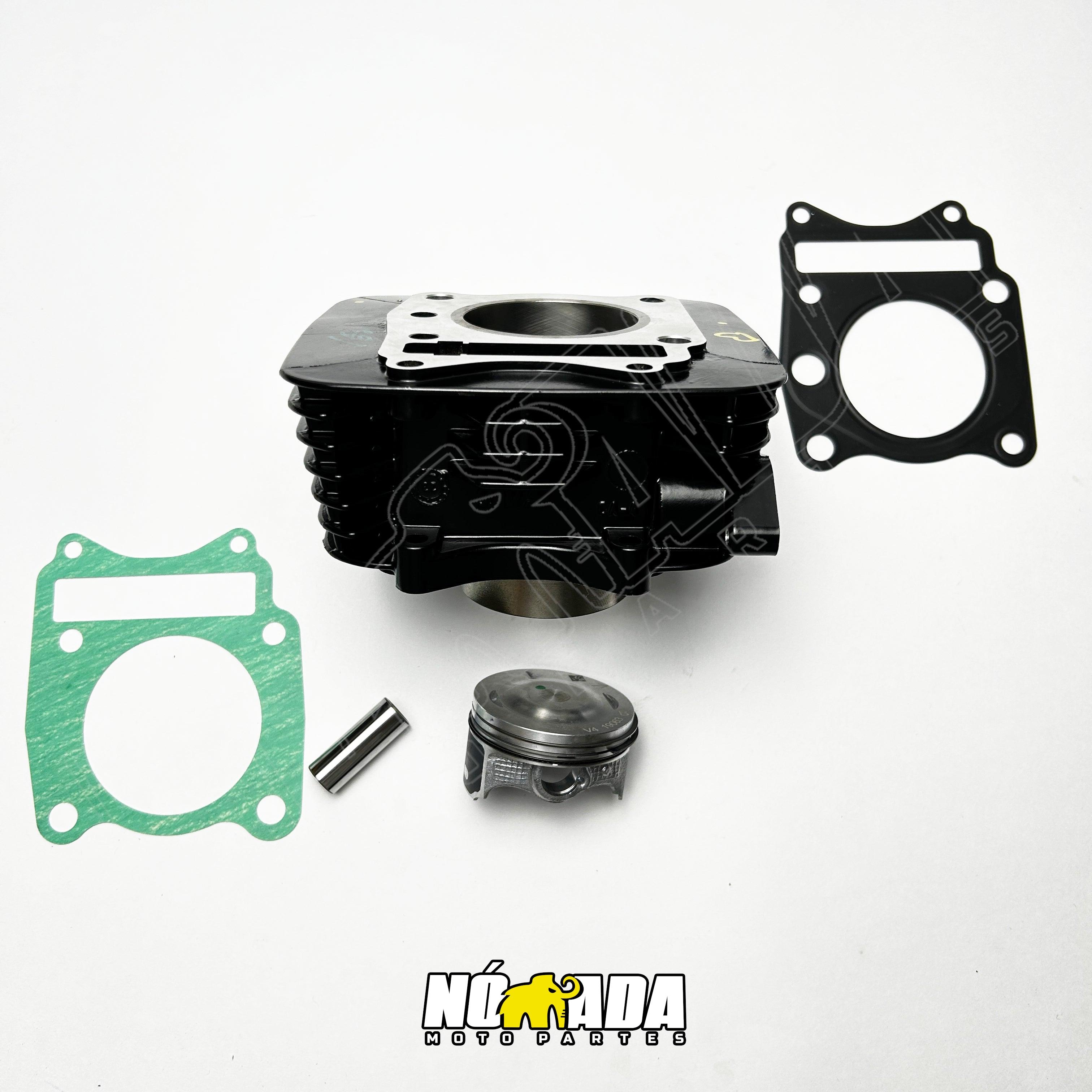 KIT CILINDRO PISTON KTL TVS APACHE 180 RTR ORIGINAL NOMADA MOTOPARTES