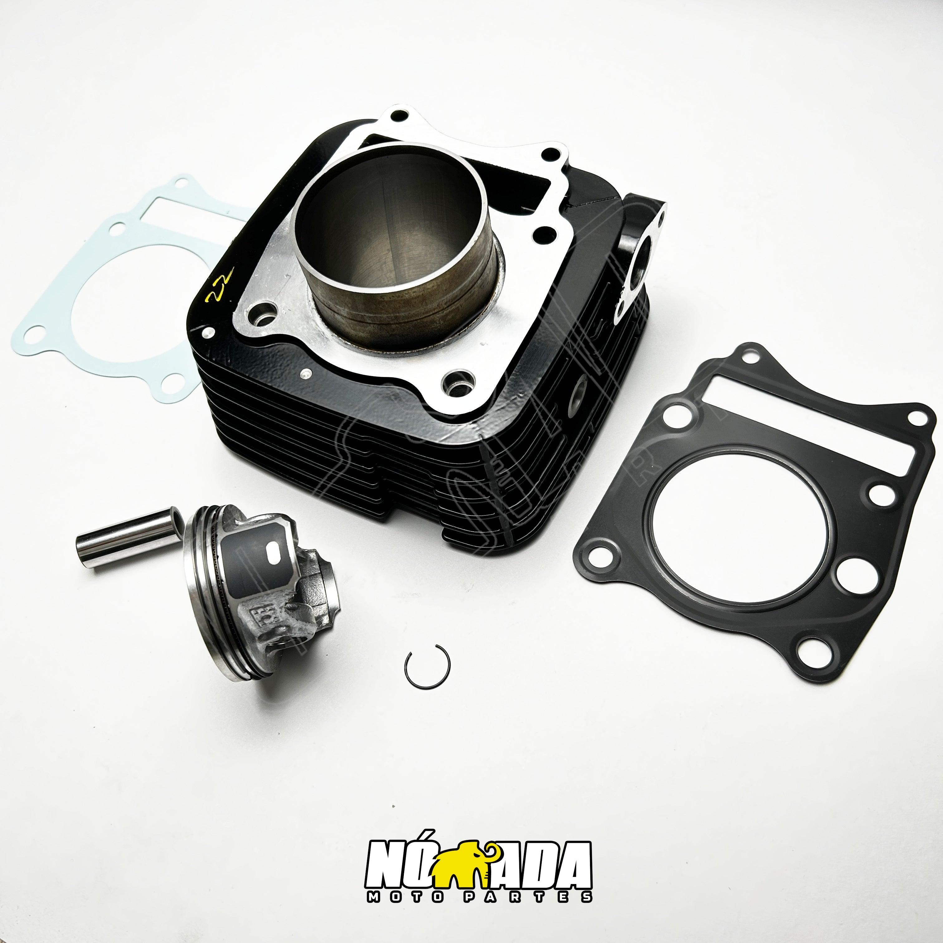 KIT CILINDRO PISTON KTL TVS APACHE 180 RTR ORIGINAL NOMADA MOTOPARTES