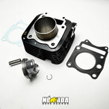 KIT CILINDRO PISTON KTL TVS APACHE 180 RTR ORIGINAL NOMADA MOTOPARTES