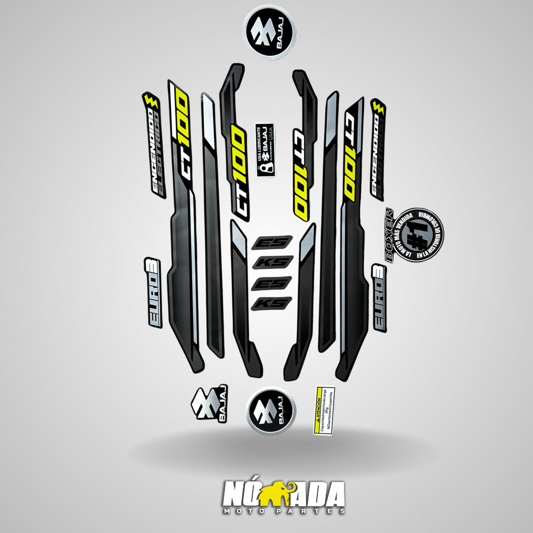 CALCOMANIAS BOXER CT MODELO NUEVO 2025 NOMADA MOTO PARTES