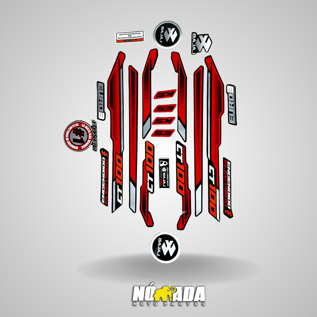 CALCOMANIAS BOXER CT MODELO NUEVO 2025 NOMADA MOTO PARTES