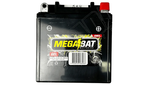 Batería Megabat Gel MT5LB-BS 12V 5Ah Universal para Moto