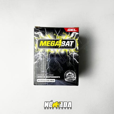 BATERIA UNIVERSAL MEGABAT GEL MT2.5LC 12 V 2,5AH