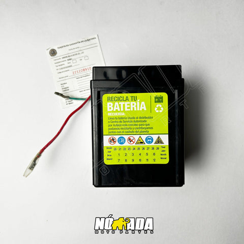 BATERIA UNIVERSAL MEGABAT GEL MT2.5LC 12 V 2,5AH