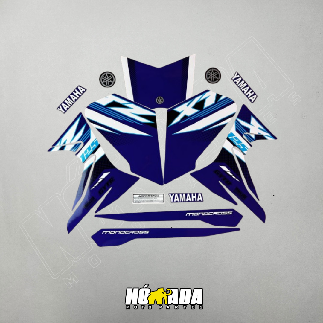 CALCOMANIAS XTZ 125 MODELO 2025 NOMADA MOTO PARTES