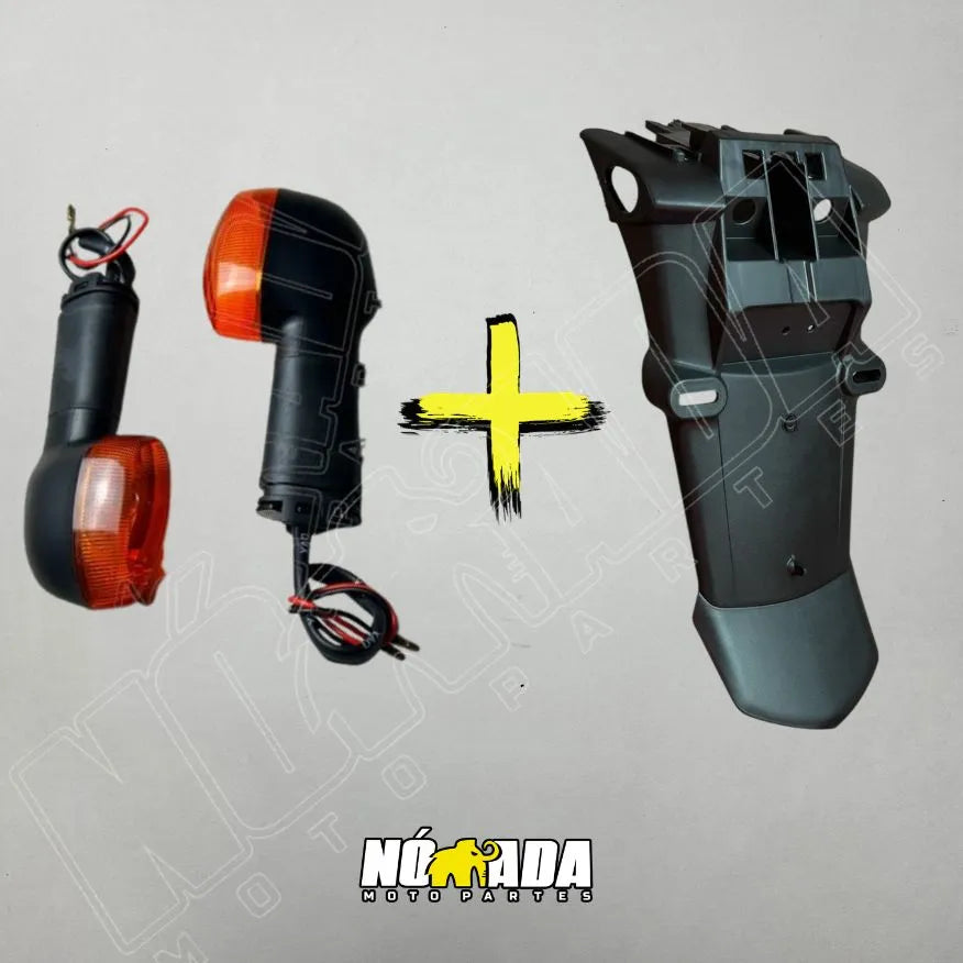 Combo Trasero Yamaha XTZ 125 — Guardabarro Trasero + Direccionales