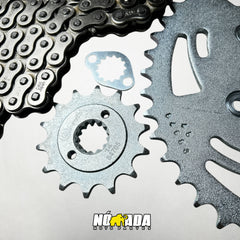KIT DE ARRASTRE BAJAJ DOMINAR 250 6 HUECOS CASSARELLA CADENA REFORZADA