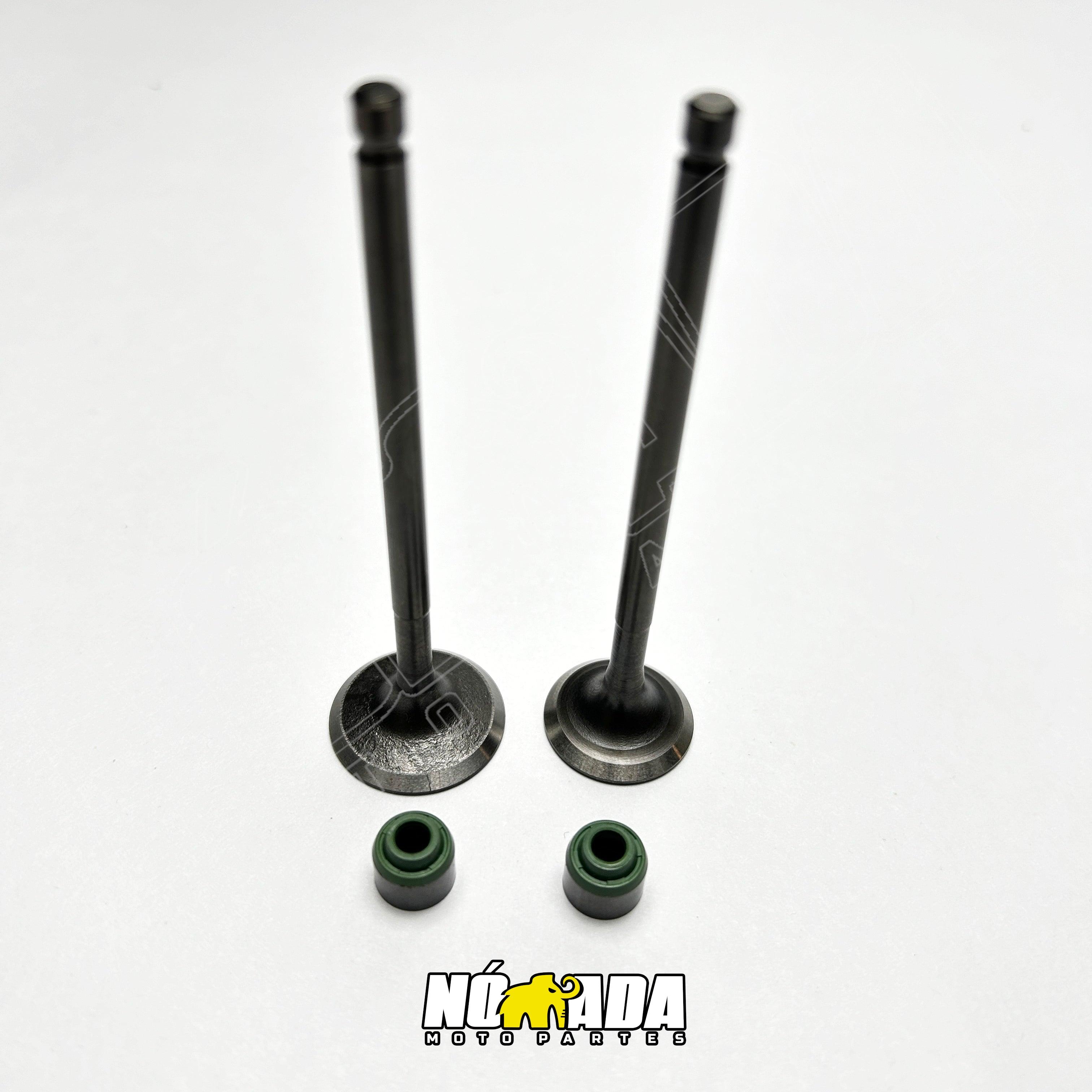 KIT VALVULAS ADMISION Y ESCAPE + SELLOS TVS APACHE RTR 160 4V - 200
