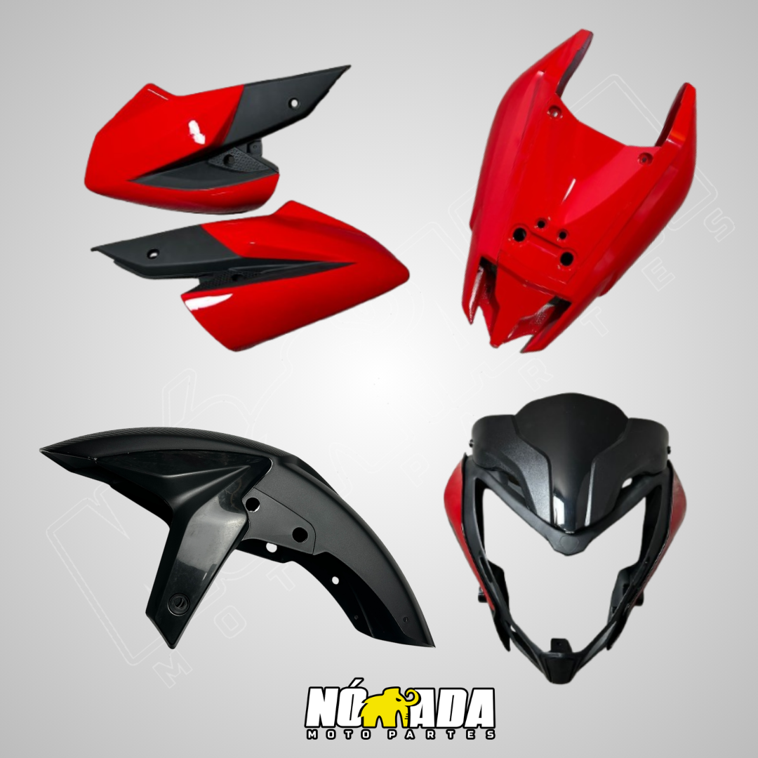 KIT VESTIDO PULSAR NS 160 FI NOMADA MOTOPARTES