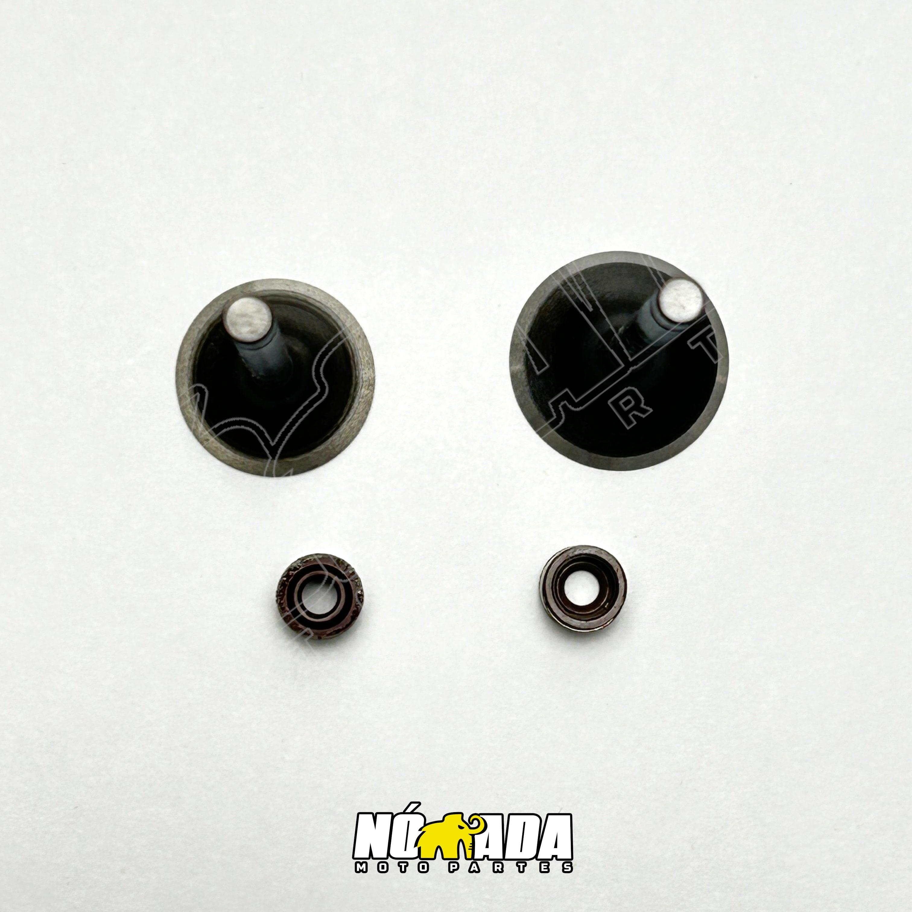 VALVULAS ADMISION Y ESCAPE + SELLOS TVS APACHE RTR 160 2V- 180