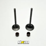 VALVULAS ADMISION Y ESCAPE + SELLOS TVS APACHE RTR 160 2V- 180