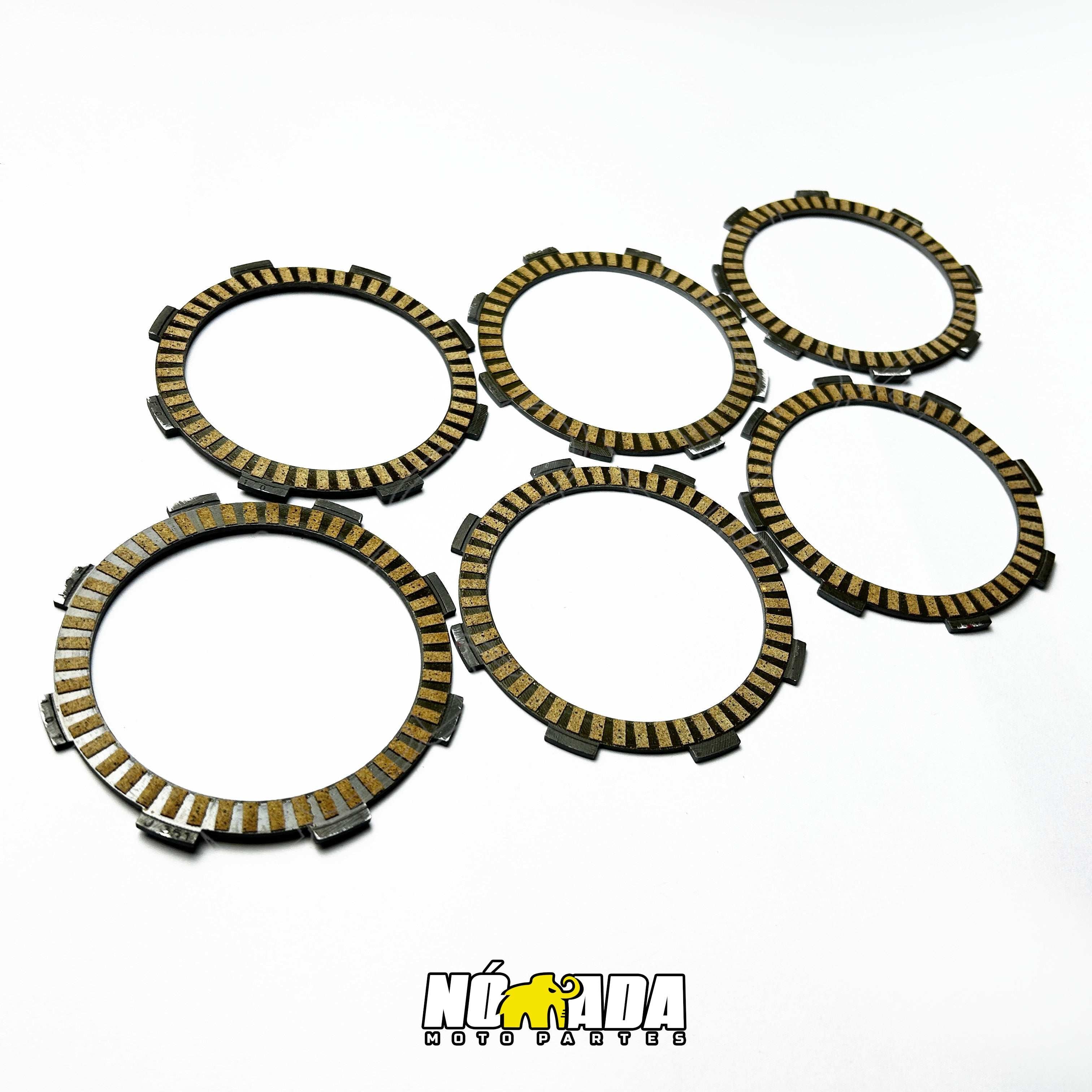 KIT DISCOS DE CLUTCH x6 UNIDADES TVS APACHE RTR 200