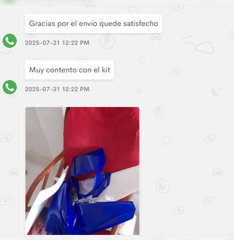 Valoración Usuario Kit XTZ